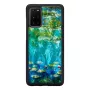 Funda para móvil iKins para Samsung Galaxy S20+ — diseño de nenúfares negro