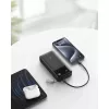 Batería externa con cable USB-C 20000 mAh 30W Negro