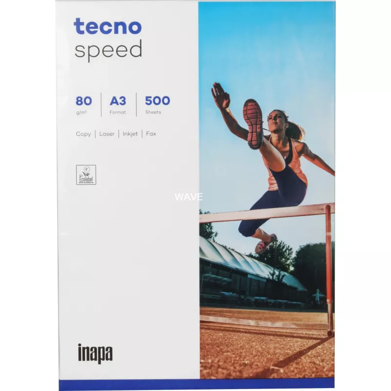 Papel de impresión A3 inapa-tecno Tecno Speed 500 hojas blanco