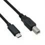 Cable ROLINE USB 2.0 Type-C, C - B, ST/ST, negro, 4,5 m (11.02.8338)