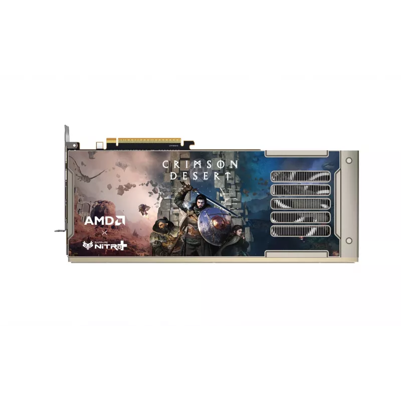 Tarjeta gráfica Sapphire NITRO+ Radeon RX 9070 XT OC Crimson Desert Edition — 16 GB GDDR6, 256 bits, PCIe 5.0