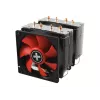 Ventilador de CPU Xilence XC044 9,2 cm Negro Rojo