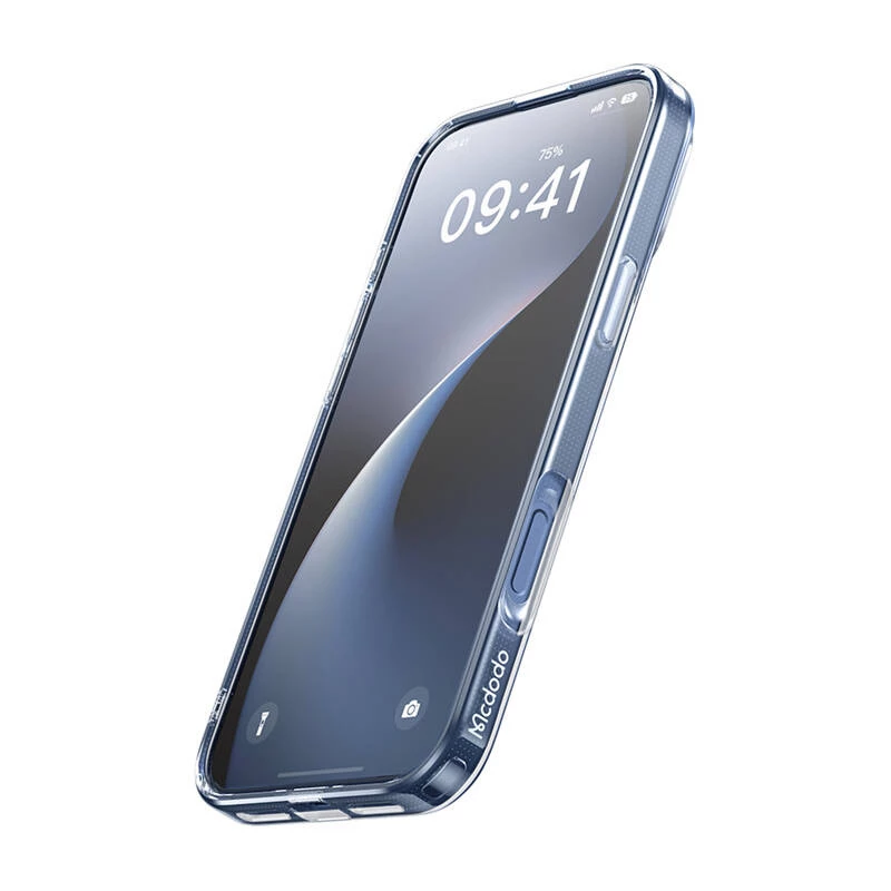 Funda protectora magnética Mcdodo PC-4923 para iPhone 16 Pro Max, transparente, alineación magnética, protección contra arañazos y caídas