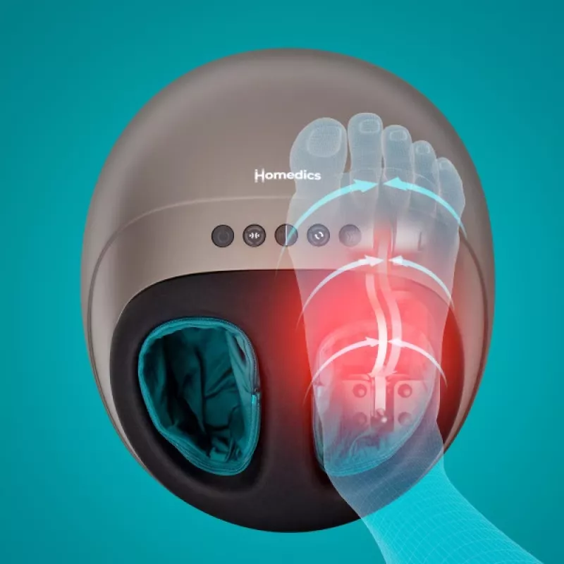 Masajeador de pies HoMedics FMS-350HGY-EU Shiatsu con compresión de aire