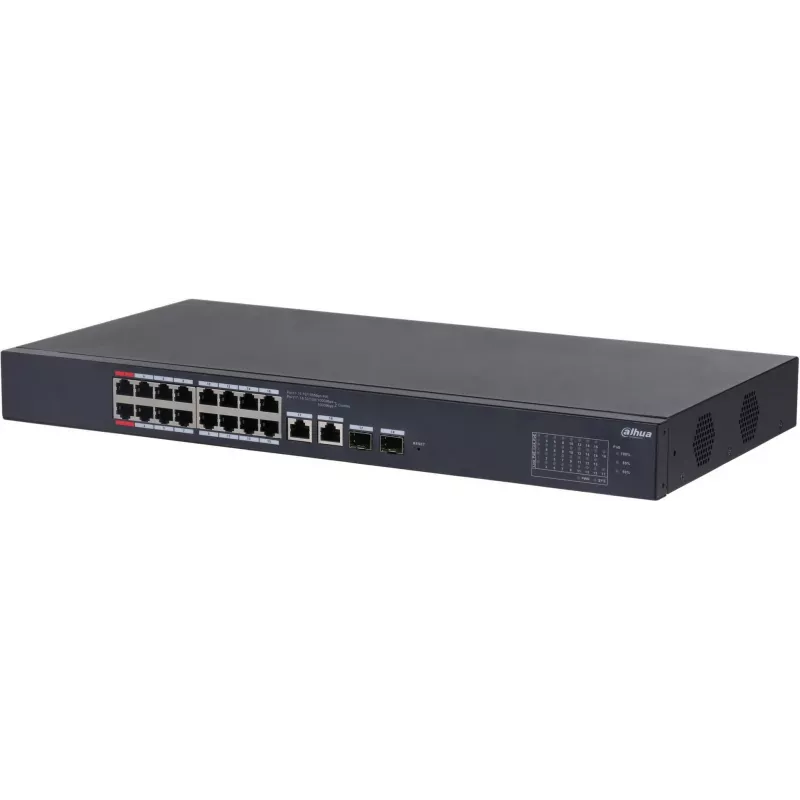Dahua Technology DH-CS4218-16ET-240 Switch de red gestionado L2 Gigabit Ethernet (10/100/1000) Power over Ethernet (PoE) negro
