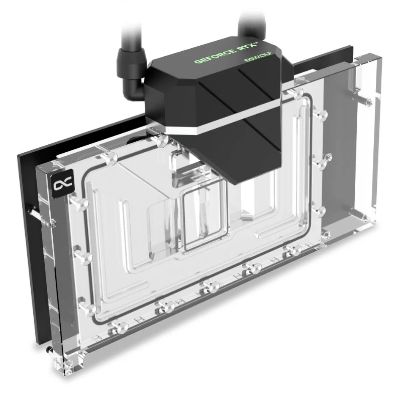 Refrigeración líquida Alphacool 14488 acrílico latón nailon negro transparente