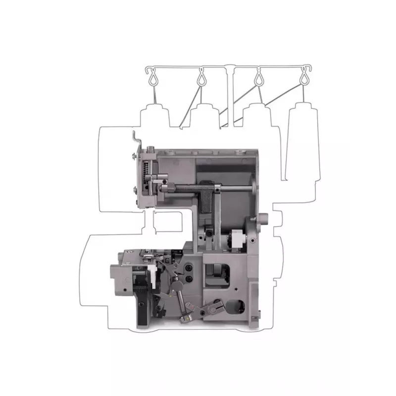 Máquina de coser SINGER HD0405 eléctrica plata Heavy-Duty