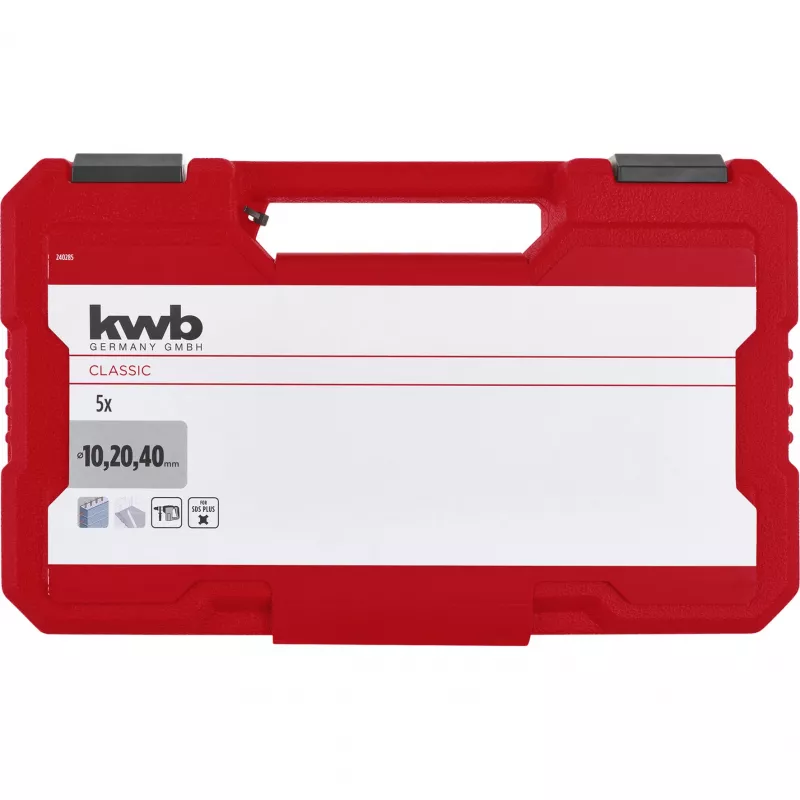 Set de cinceles KWB 240285, 5 piezas, vástago SDS-Plus