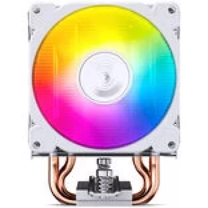 Disipador de CPU Jonsbo CR-1400E 92 mm ARGB blanco — ventilador de 92 mm, iluminación ARGB, acabado blanco
