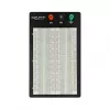 Breadboard DELOCK 18314 — placa de prototipos sin soldadura, metal/plástico, 109×165×1 mm, negro/blanco