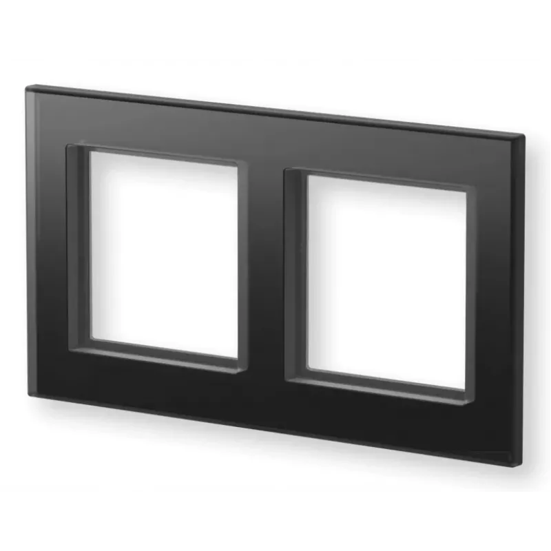 eQ-3 Homematic IP Marco de cristal doble, negro (162149A1)