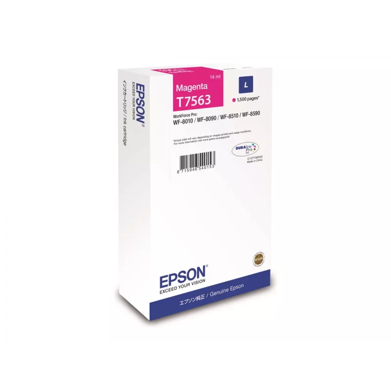 Cartucho de tinta Epson C13T75634N 1 unidad Original rendimiento estándar magenta