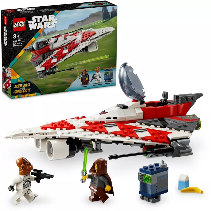LEGO Star Wars el caza estelar de Jedi Bob set de construcción 75388