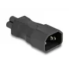 Adaptador de red DeLOCK IEC 60320 C14 a conector macho C5 2,5 A recto negro