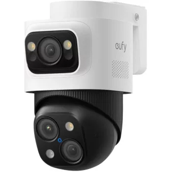 Cámara de vigilancia IP Eufy PoE Bullet-PTZ Cam S4 — montaje en techo, cableado PoE, 3840×2160, 16 MP, zoom óptico 8x, campo de visión 360°