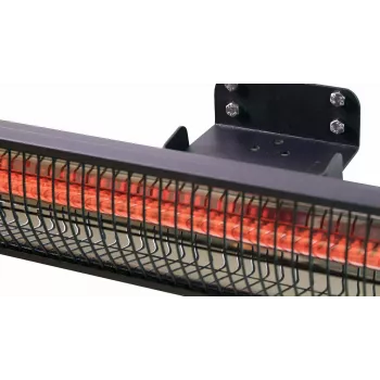 Radiador infrarrojo SUNRED RD-DARK-25, 2500 W, montaje en pared, IP55, negro
