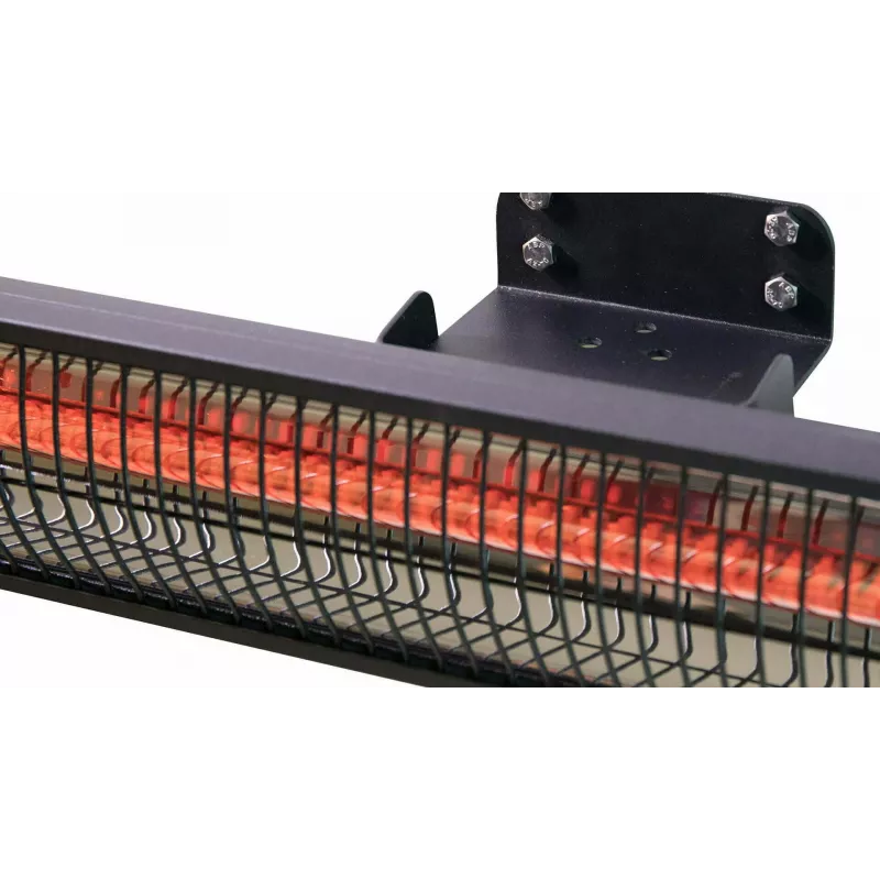 Radiador infrarrojo SUNRED RD-DARK-25, 2500 W, montaje en pared, IP55, negro