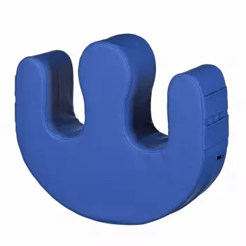 Almohada de rehabilitación para reposicionamiento/giro ActionMed PR100AM — azul, soporte para piernas, bolsa y asas