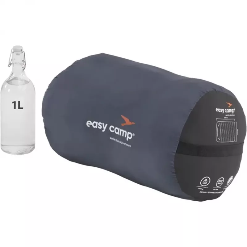 Saco de dormir Easy Camp 240209 adultos microfibra Oxford poliéster negro