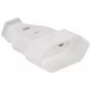 Bachmann Conexión de red - 2 polos (R) - 250 V - 2.5 A - blanco - Europa (paquete de 3)