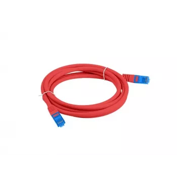 CABLE DE PARCHEO LANBERG S/FTP CAT.6A 0.5M ROJO LSZH