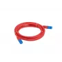 CABLE DE PARCHEO LANBERG S/FTP CAT.6A 0.5M ROJO LSZH
