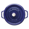 Cocotte redonda de hierro fundido Staub 24 cm Azul oscuro