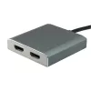 Equip 133464 adaptador MST de USB-C a 2x HDMI (hembra), USB 3.2 Gen 1, 4096x2160 @30 Hz, 15 cm