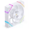 Ventilador de caja de 120 mm Jonsbo HF2-120 Blanco — Reverse Blade, PWM, ARGB