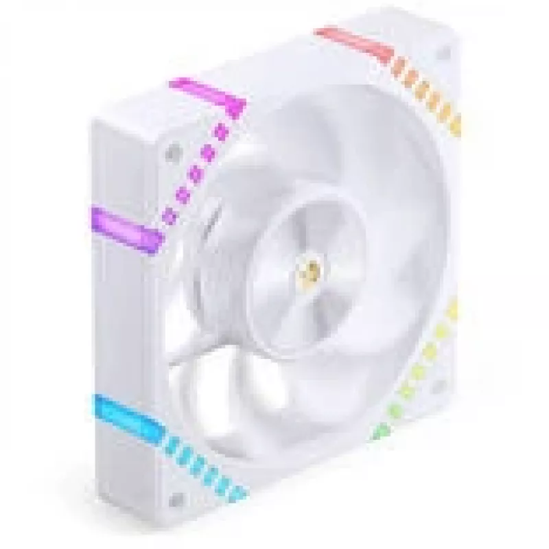 Ventilador de caja de 120 mm Jonsbo HF2-120 Blanco — Reverse Blade, PWM, ARGB