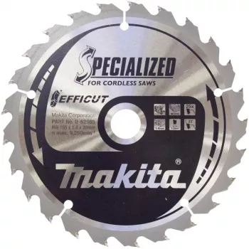 Makita Especial EFFICUT - Disco de sierra - para madera - 165 mm - 25 dientes (B-62985)