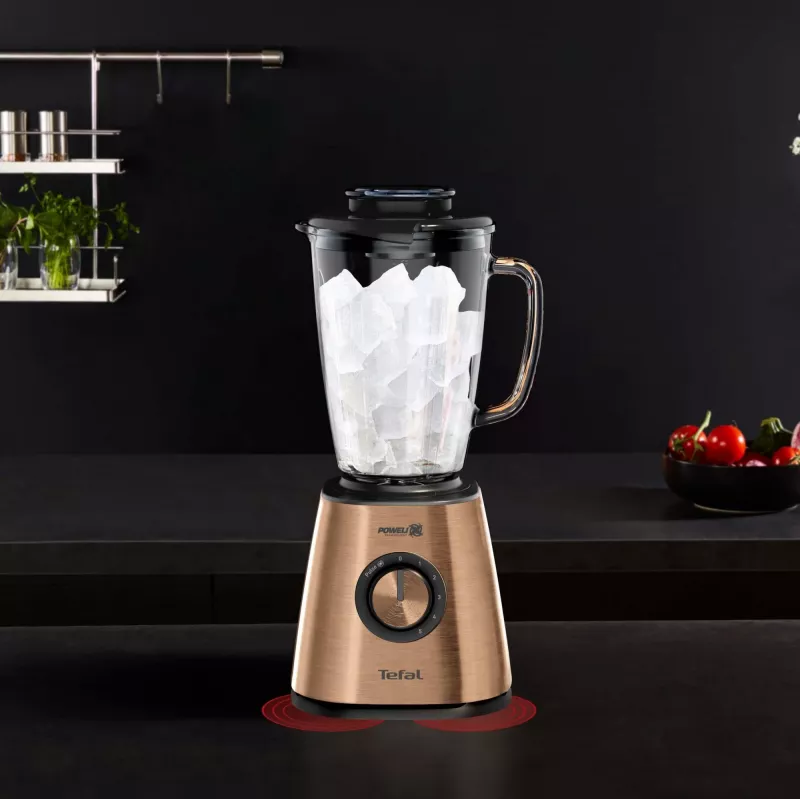 Batidora de vaso Tefal BlendForce BL439G10 — 800 W, jarra de cristal de 1,75 L, trituradora de hielo