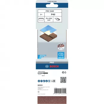 Bosch 2 608 606 069 Accesorio de lijado 3 uds. banda de lijar
