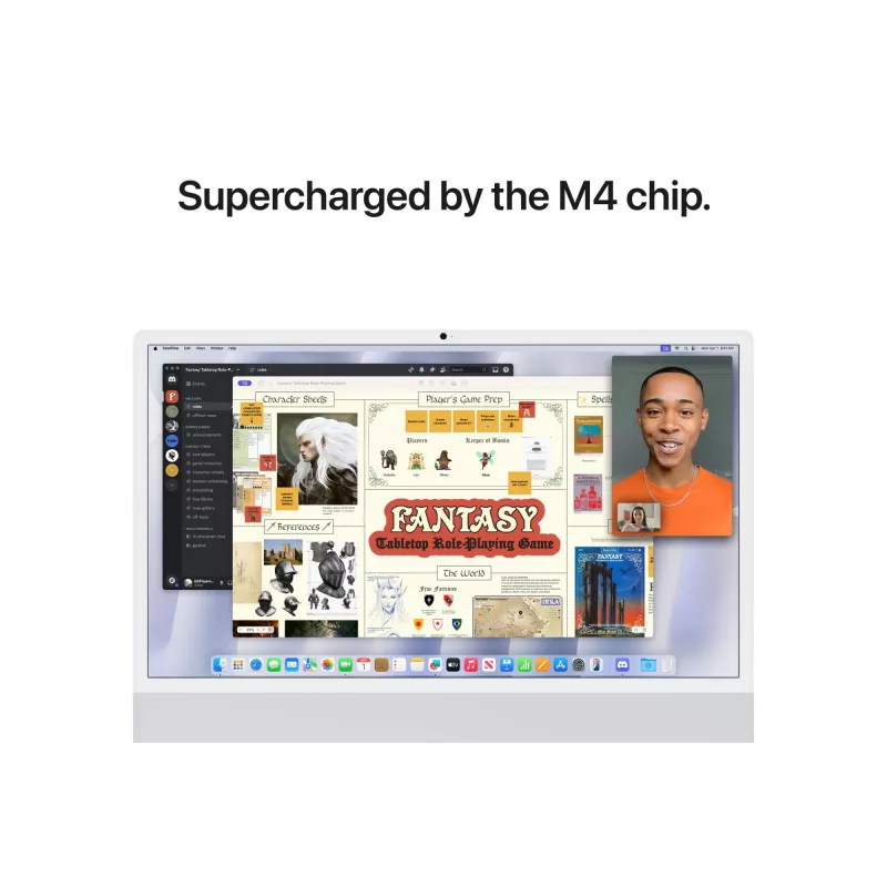 iMac 24 pantalla Retina 4.5k M4, Plata, M4 (10-CPU/10-GPU), 16GB, 512GB, cristal estándar, Touch ID, Alemán, Gigabit Ethernet, Magic Mouse, MWUV3D/A