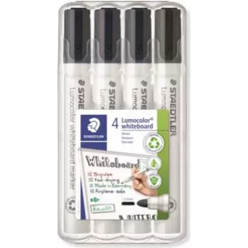 Rotulador para pizarra blanca Staedtler 351WP4-9X negro punta 2,0 mm