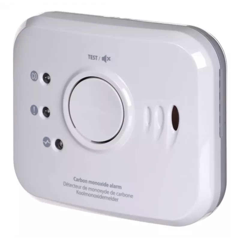 Detector de monóxido de carbono FireAngel NM-CO10X modelo con interfaz con interfaz cableada para seguridad del hogar