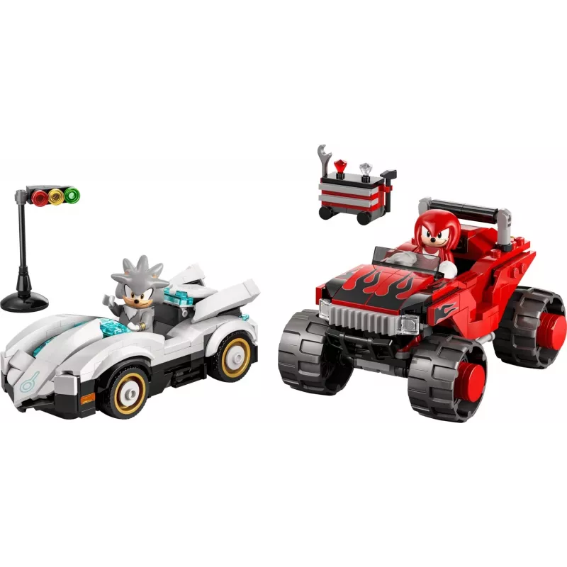 LEGO SONIC THE HEDGEHOG 77118 El coche de Silver contra el monster truck de Knuckles