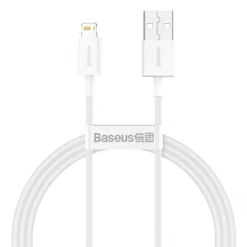 Baseus CALYS-A02 Cable para móvil blanco 1 m USB A Lightning