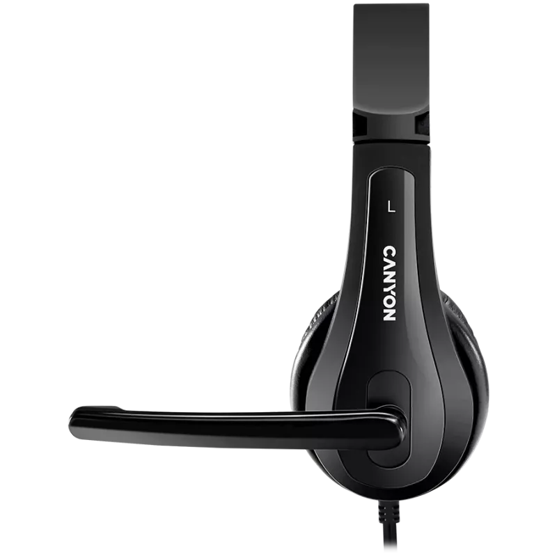 Auriculares para PC CANYON HSC-1 PC Mic Flat 2m negros