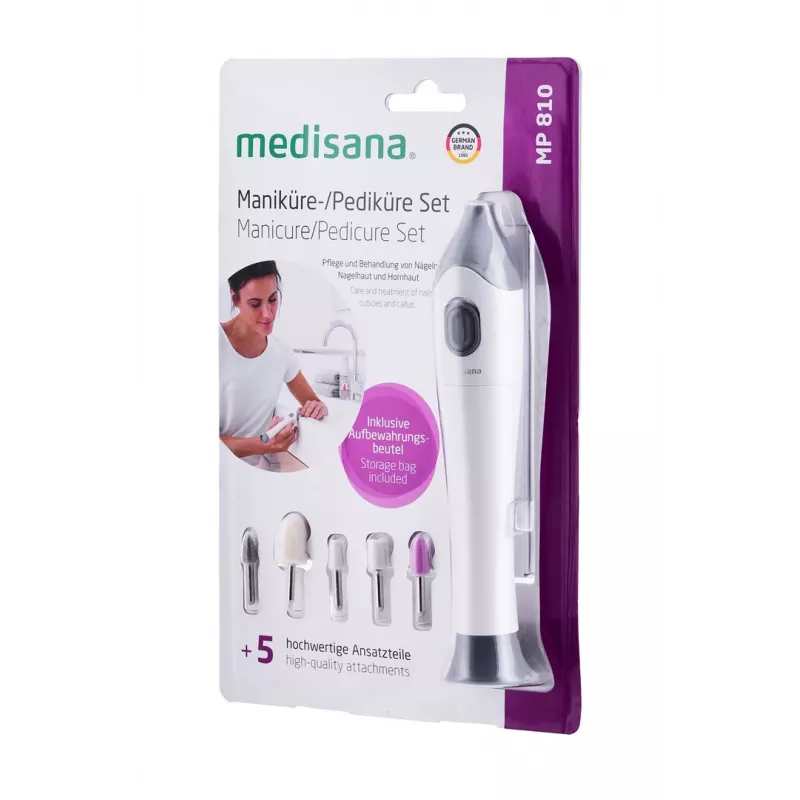 Medisana MP 810 aparato de manicura y pedicura, blanco