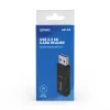 Lector de tarjetas SAVIO AK-64 salida USB 3.2 Gen 1 Type-A, ranura microSD, 5000 Mbit/s, negro