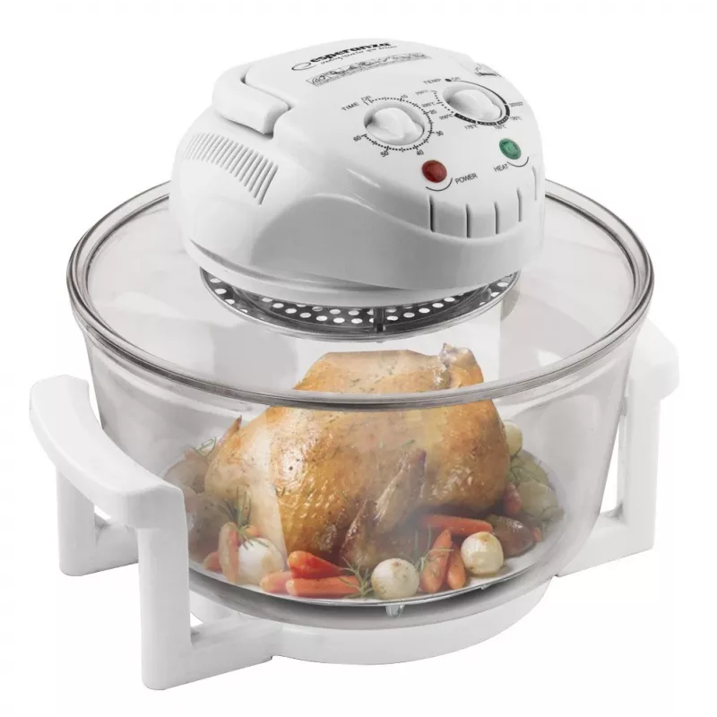 Estufa halógena ESPERANZA EKO003 — 12 L, 1400 W, máx. 250 °C, blanca