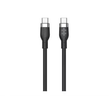 Hyper 1,5 m Cable de carga USB-C a USB-C 60W de silicona - negro