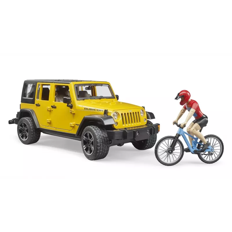 Vehículo de juguete Jeep BRUDER 02543 para temática de mountain bike y ciclistas, ABS, multicolor, a partir de 4 años