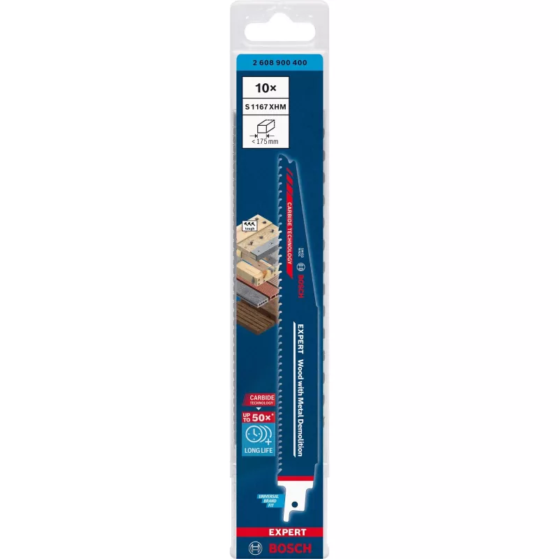 Bosch Expert 2 608 900 400 hoja de sierra de calar/soldar/sable carburo 10 uds.