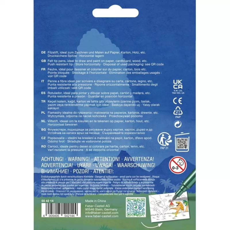 Rotuladores de fibra Faber-Castell 554214 multicolor 13 uds.