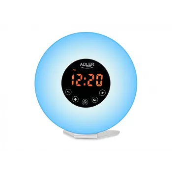 Despertador con luz Adler AD1916 con simulación de amanecer y radio FM