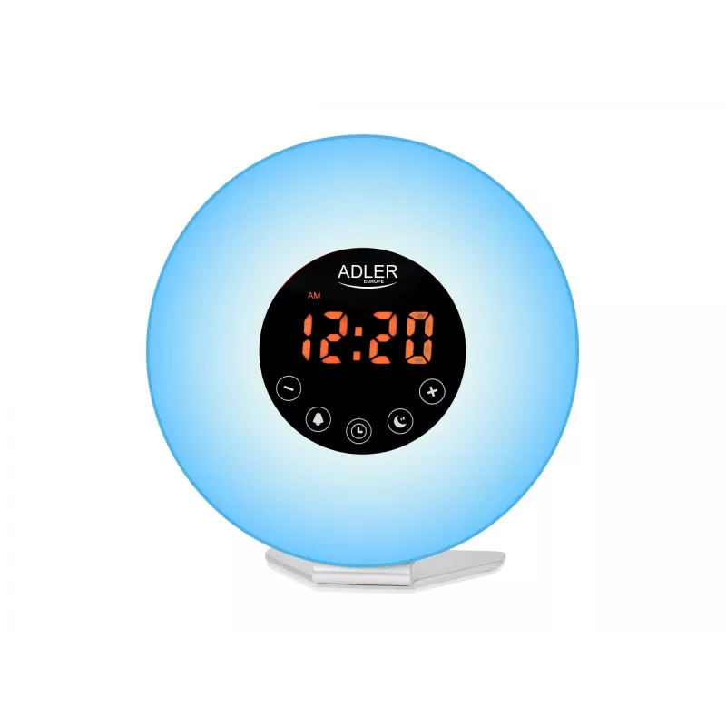 Despertador con luz Adler AD1916 con simulación de amanecer y radio FM