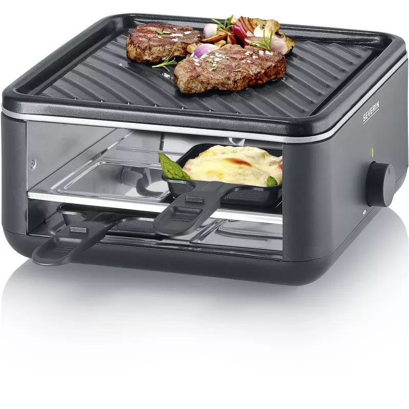 Severin RG 2360 raclette con grill 4 personas 800 W negro