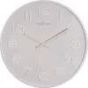 NeXtime 3096WI - Reloj de pared - Reloj de cuarzo - Redondo - Blanco - Madera - Madera